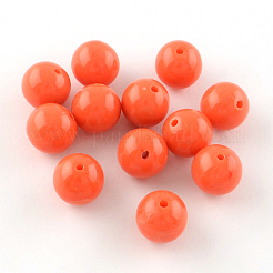 Round Imitation Gemstone Acrylic Beads&nbsp;X-OACR-R029-12mm-M