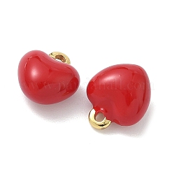 Brass Enamel Charms&nbsp;KK-G548-14G