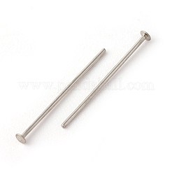 Tarnish Resistant 304 Stainless Steel Flat Head Pins&nbsp;STAS-G185-07P-0.5x14mm