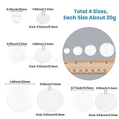 80G 4 Styles Plastic Paillette Pendants&nbsp;FIND-SC0023-19