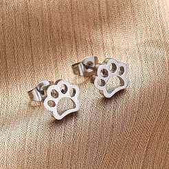 Tarnish Resistant 304 Stainless Steel Stud Earrings&nbsp;EJEW-F227-14P
