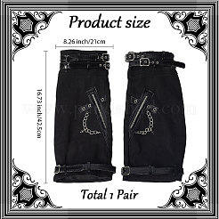 Polyester Leg Sleeves&nbsp;AJEW-WH20042-74B