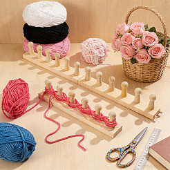 Wooden Knitting Loom Frame&nbsp;KNIT-WH0007-003A