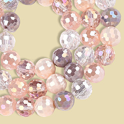 4 Strands Electroplate Glass Bead Strands&nbsp;GLAA-PA0001-09E