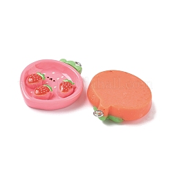 Cute Fruit Theme Opaque Resin Pendants&nbsp;RESI-D014-03P