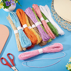 12 Bundles 12 Colors Twisted Paper Cord&nbsp;DIY-TA0013-29