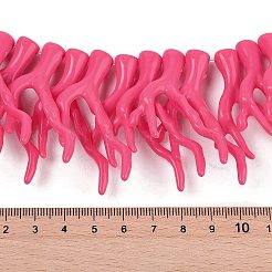 Opaque Acrylic Imitation Coral Beads Strands&nbsp;SACR-P033-02A-07