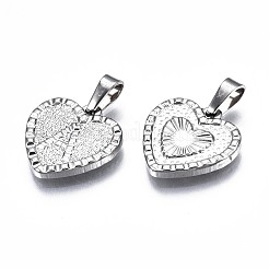 Non-Tarnish 304 Stainless Steel Pendants&nbsp;STAS-S119-011-01