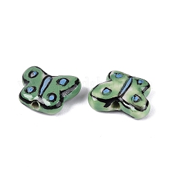 Hand Painted Butterfly Porcelain Beads&nbsp;PORC-Q006-04A