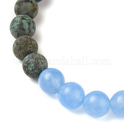 Round Natural & Synthetic Gemstone Beaded Stretch Bracelets&nbsp;BJEW-JB05596