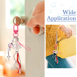 Jellyfish Glass & Acrylic Pendant Decorations&nbsp;HJEW-TAC0033