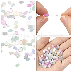 550Pcs 11 Colors Drawbench Style Glass Seed Beads&nbsp;SEED-YW0003-22