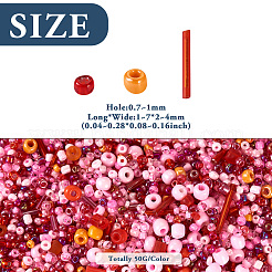 100G 2 Colors Glass Seed Beads&nbsp;SEED-TA0001-17B