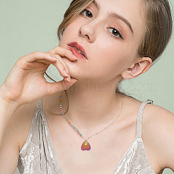 12Pcs 3 Colors 304 Stainless Steel Pendants&nbsp;STAS-DC0014-40