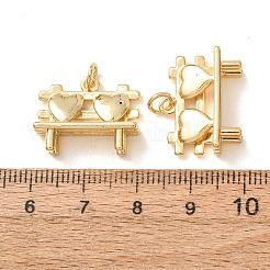 Brass Pendants&nbsp;KK-CBA2F11-37G