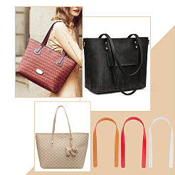 3 Sets 3 Colors PU Leather Bag Handles&nbsp;FIND-WR0008-65