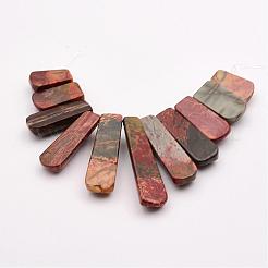 Natural Picasso Stone/Picasso Jasper Beads Strands&nbsp;G-P298-H02