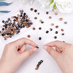 ARRICRAF Natural Black Agate Bead Strands&nbsp;G-AR0003-40