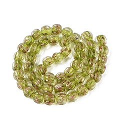 Handmade Gold Sand Lampwork Beads&nbsp;LAMP-Q039-08D