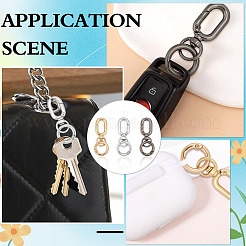 9Pcs 3 Colors Alloy Swivel Clasps&nbsp;HJEW-ME00045