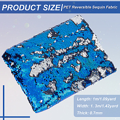 PET Reversible Sequin Fabric&nbsp;DIY-WH0320-66A