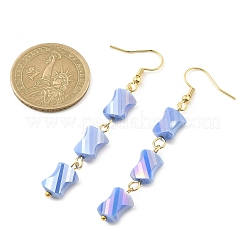 Glass Beaded Tassel Dangle Earrings with 304 Stainless Steel Pins&nbsp;EJEW-JE05334