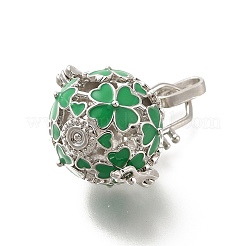 Alloy Enamel Bead Cage Pendants&nbsp;ENAM-M047-01P-A