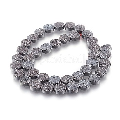 Electroplated Non-magnetic Synthetic Hematite Bead Strand&nbsp;G-E498-20A-02