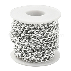 Aluminium Twisted Curb Chains&nbsp;CHA-YW0001-01S
