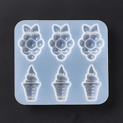 DIY Grapes & Ice Cream Ornament Silicone Molds&nbsp;DIY-E055-27