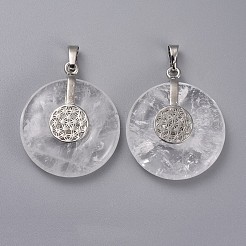 Natural Quartz Crystal Pendants&nbsp;G-F640-C01