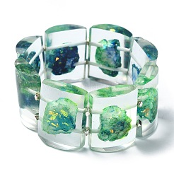 Dyed Natural Dolomite & Synthetic Opal Stretch Bracelets&nbsp;BJEW-G702-04B