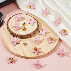 Star Alloy Pin Brooches&nbsp;AJEW-FH0006-07C-G