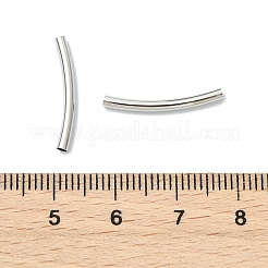 SHEGRACE Brass Curved Tube Beads&nbsp;XGRPCU028-259P