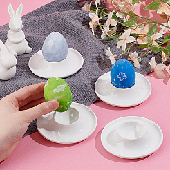 Ceramic Easter Egg Holders&nbsp;AJEW-WH0083-34