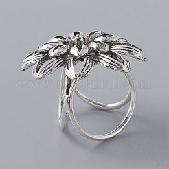 Flower Triple Ring Alloy Scarf Buckle Ring&nbsp;JEWB-WH0023-38