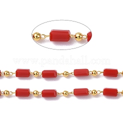3.28 Feet Handmade Glass Beaded Chains&nbsp;X-CHC-F008-B09