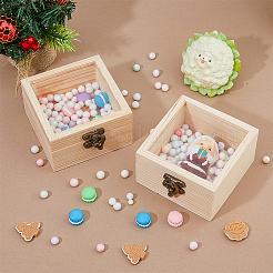 2Pcs Wooden Storage Boxes&nbsp;WOCR-DC0001-01B