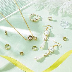 28Pcs 7 Style Brass Bead Frame&nbsp;KK-PH0005-07