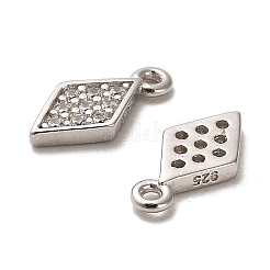 Rhodium Plated 925 Sterling Silver Pendant&nbsp;STER-H110-09P