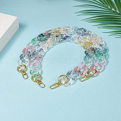 Transparent Acrylic Curban Chain Bag Handles&nbsp;AJEW-BA00102