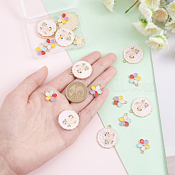 20Pcs 2 Style Alloy Enamel Pendants&nbsp;ENAM-PH0002-14
