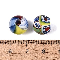 Handmade Millefiori Glass Lampwork Round Beads&nbsp;LA-N001-01A-12MM