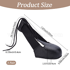 Cowhide Leather Shoes Cover&nbsp;AJEW-WH20121-07