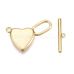 Brass Toggle Clasps&nbsp;KK-N254-139G
