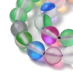 Electroplated Synthetic Moonstone Beads Strands&nbsp;G-C131-B01-01