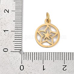 Ion Plating(IP) 304 Stainless Steel Charms&nbsp;STAS-R135-11G