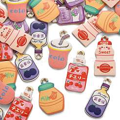 30Pcs 6 Styles Alloy Enamel Pendants&nbsp;ENAM-CJ0003-51