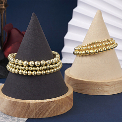 6Pcs 6 Style Synthetic Hematite Round Beaded Stretch Bracelets Set&nbsp;BJEW-SW0001-01