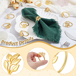60Pcs Alloy Napkin Rings&nbsp;AJEW-WA0001-70